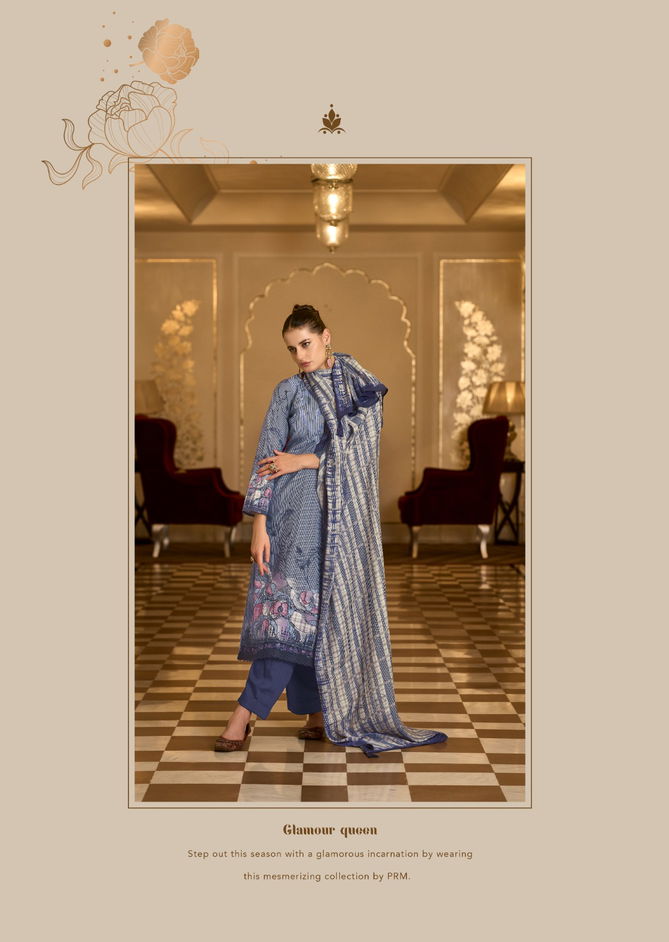 Aneeksha By Prm Muslin Silk Printed Designer Salwar Kameez Wholesale Online